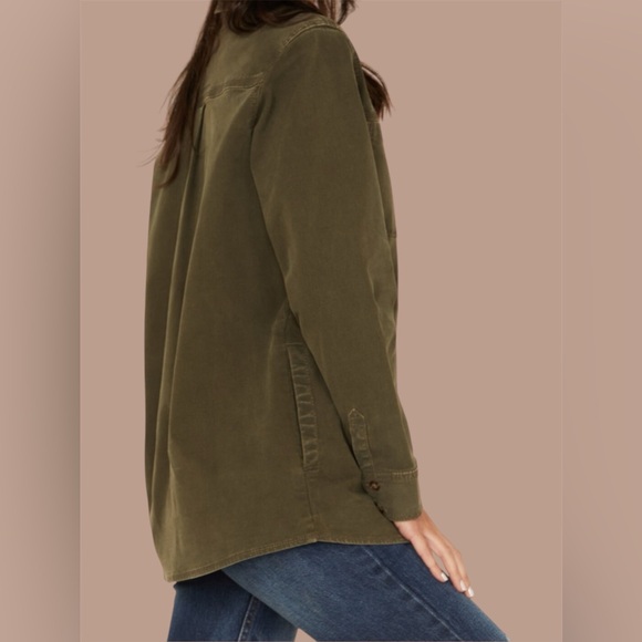 Cleo + Wolf Olive Shacket - XL - Picture 3 of 14